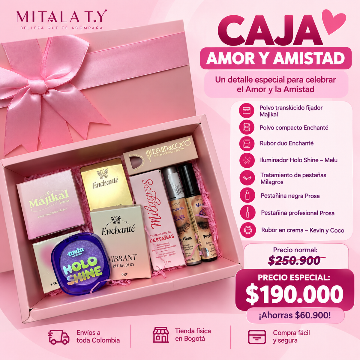 CAJA AMOR Y AMISTAD GLAM LOVE