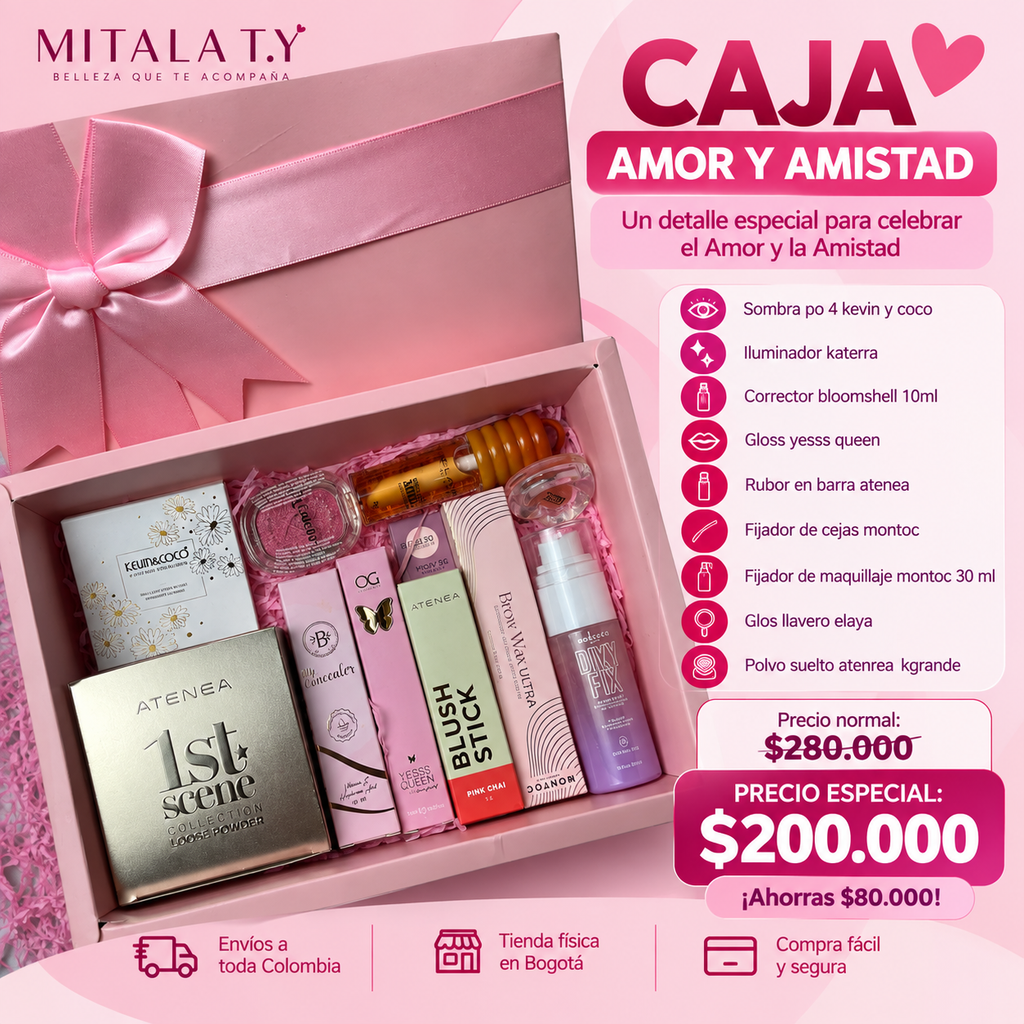 CAJA AMOR Y AMISTAD PINK GLAM
