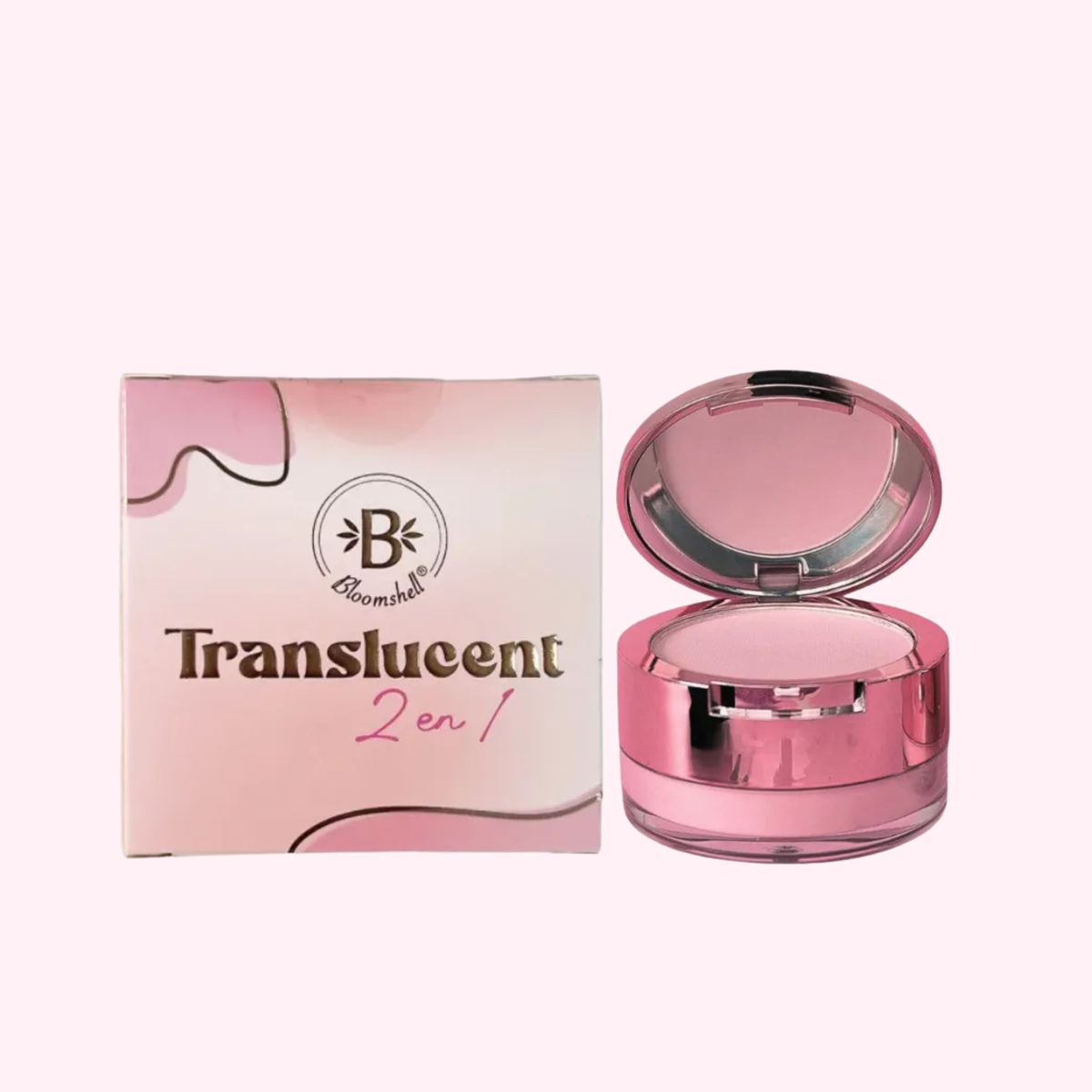 POLVO SUELTO TRANSLUCIDO BLOOMSHELL 2 EN 1 GRANDE