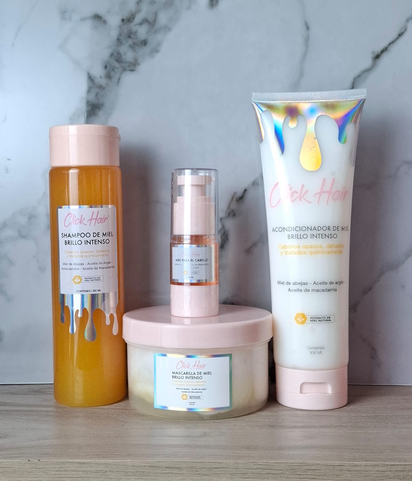 KIT DE MIEL ACEITE MINI Y CUIDADO CAPILAR CLICK HAIR