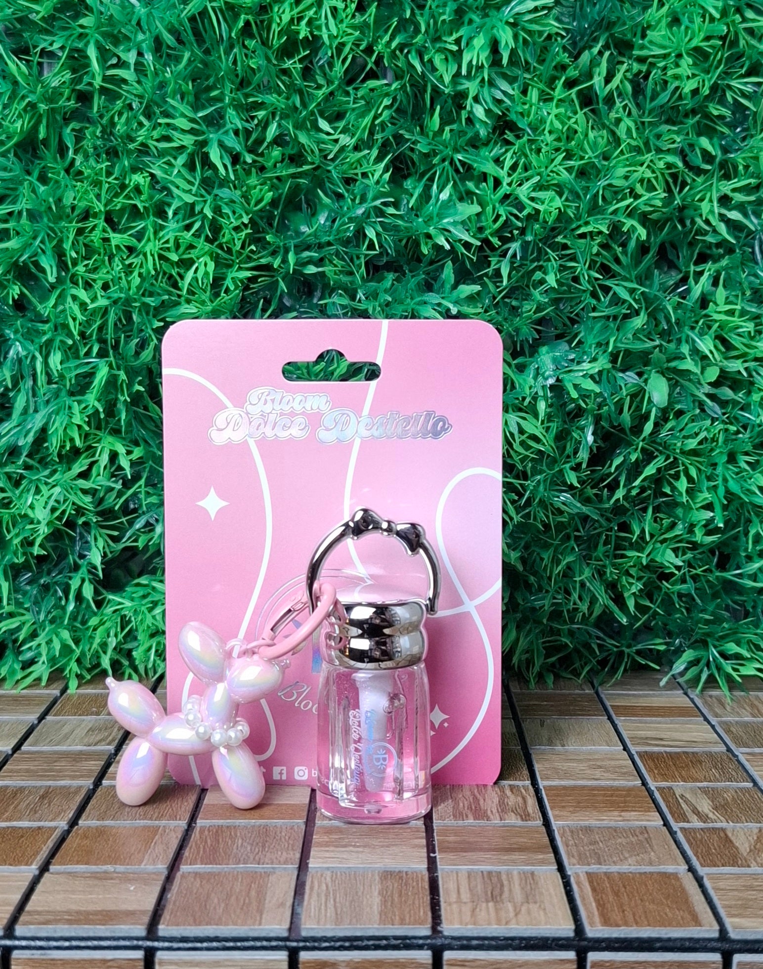 LLAVERO GLOSS ESCARCHADO PERRITO BLOOMSHELL